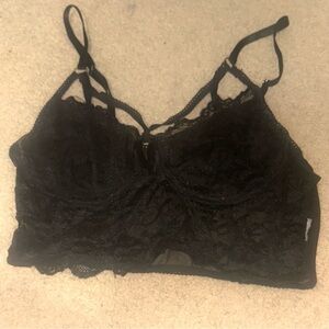 Sexy Elegant Black Lace Bralette Lingerie top